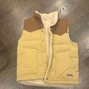 Patagonia Brown and Tan Puffer Vest